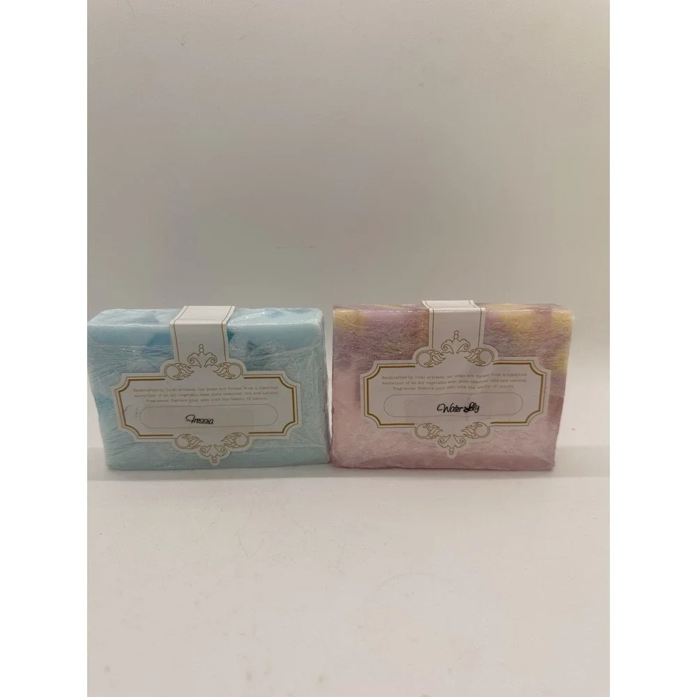 Soap Stories Amsterdam Artisan Soap Bars Freesia‎ & Water Lily Set of 2